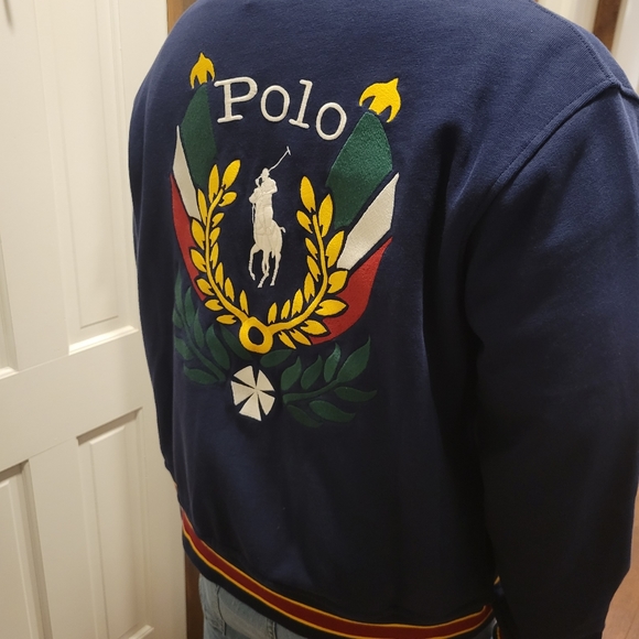 Polo ralph lauren Uni Crest Men baseball Jacket NWT - Picture 6 of 8